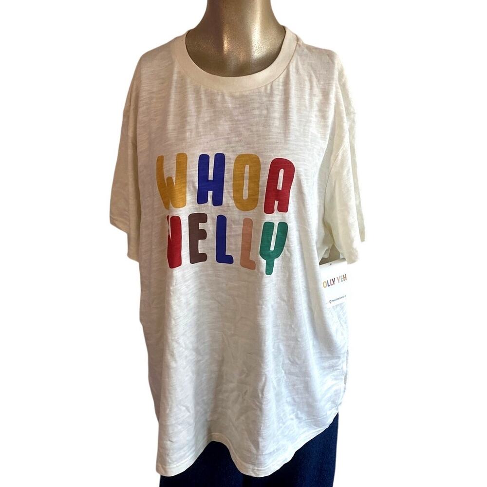 Molly Yeh Tractor Supply Whoa Nelly Graphic Tee Cream White T-Shirt 2X NWT